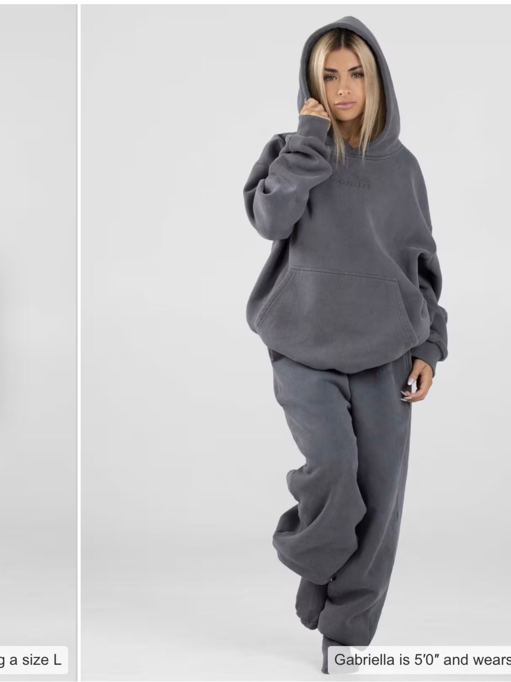 Comfrt Charcoal Hoodie & Jogger Set